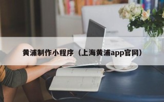 青海黄浦制作小程序（上海黄浦app官网）